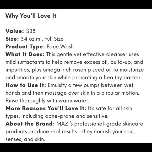 MAZI Balancing Multi-Effect Cleanser - Picture 3 of 3